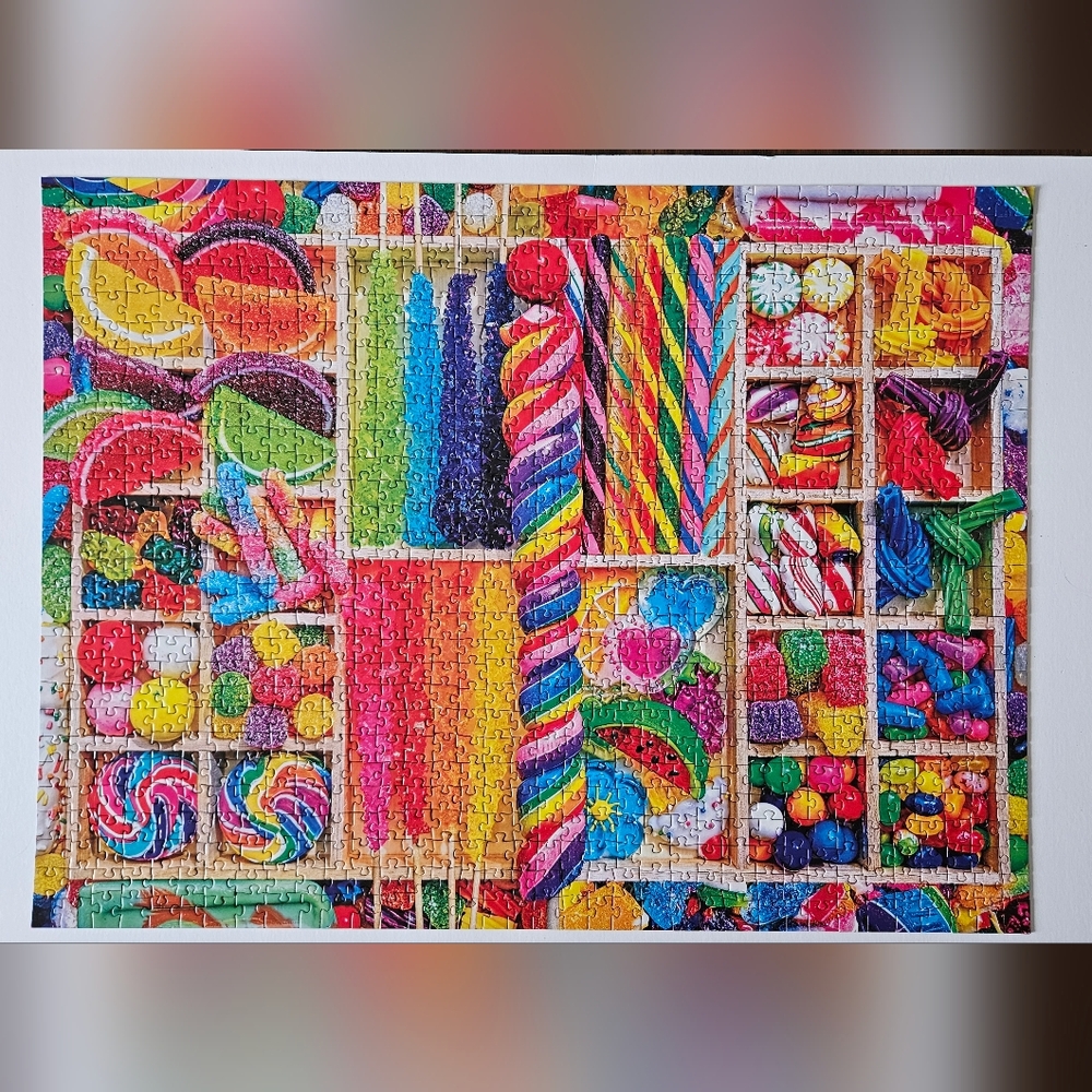1000-Piece Sweet Satisfaction Puzzle - Colorful Candy Jigsaw - Picture 2 of 4